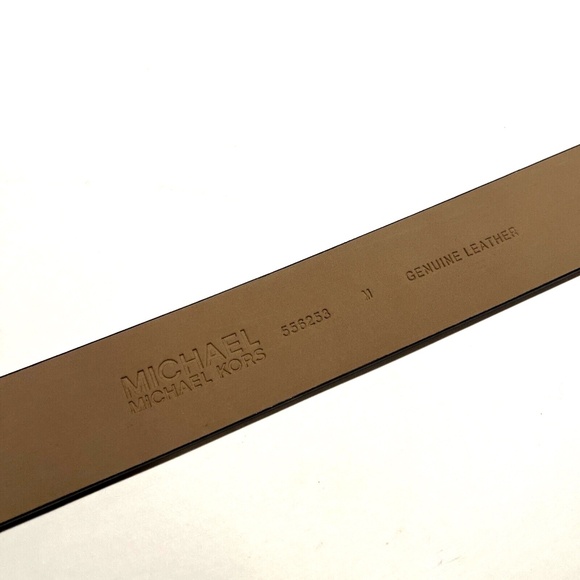 NWT Original MICHAEL KORS Bejeweled Studded Belt Medium Rhinestones Gold Black - Picture 6 of 6